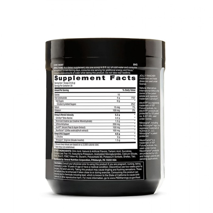 LIT Formula pre-workout cu aroma de bomboane Jolly Rancher cu mar verde (408 grame), GNC de la Biom.ro. Online e mai simplu LIT Formula pre-workout cu aroma de bomboane Jolly Rancher cu mar verde (408 grame), GNC de la Biom.ro. Online e mai simplu