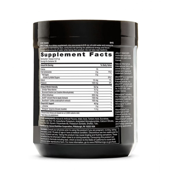 LIT Formula pre-workout cu aroma de Jolly Rancher Pepene (407.1 grame), GNC Beyond Raw de la Biom.ro. Online e mai simplu LIT Formula pre-workout cu aroma de Jolly Rancher Pepene (407.1 grame), GNC Beyond Raw de la Biom.ro. Online e mai simplu