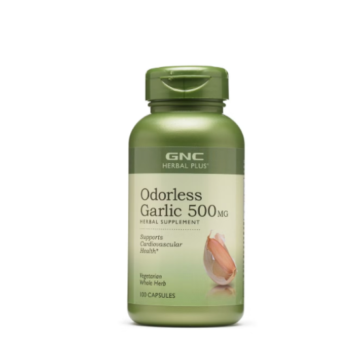 Gnc Herbal Plus Odorless Garlic, Usturoi Inodor, 500 Mg, 100 Cps Gnc Herbal Plus Odorless Garlic, Usturoi Inodor, 500 Mg, 100 Cps