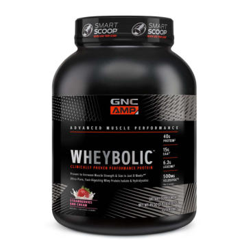 Gnc Amp Wheybolic, Proteina Din Zer, Cu Aroma De Capsuni Si Frisca, 1350 G
