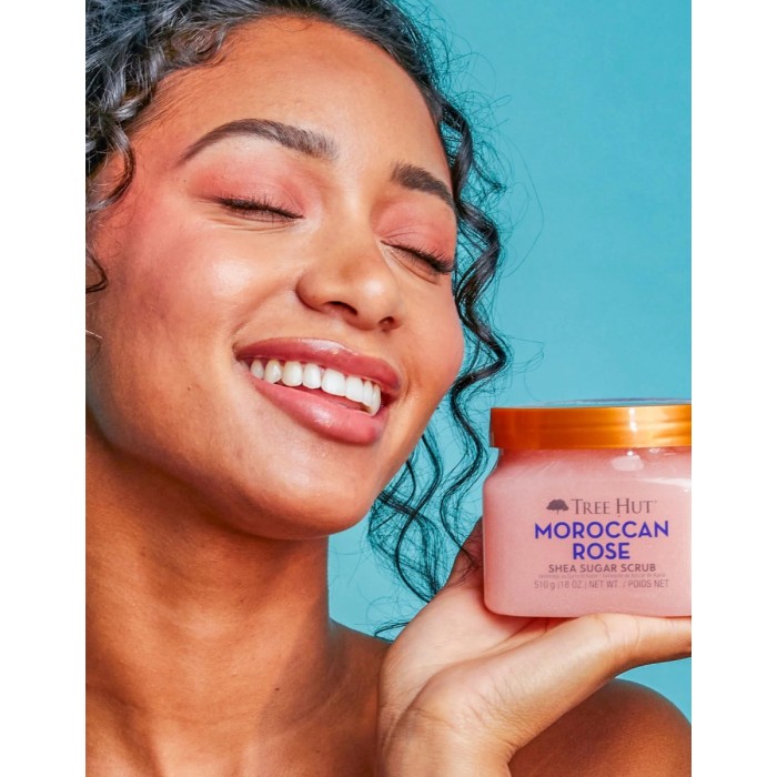 Tree Hut Shea Sugar Scrub Moroccan Rose, 510 G Tree Hut Shea Sugar Scrub Moroccan Rose, 510 G