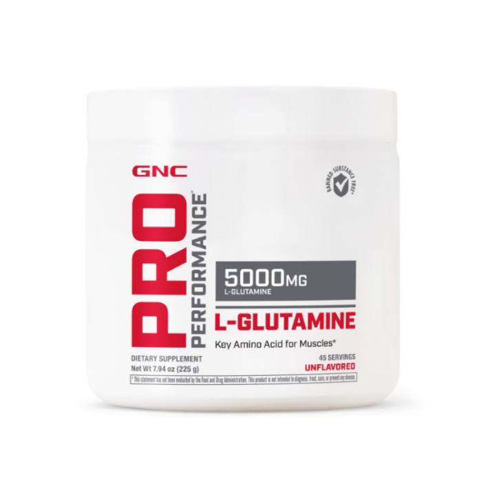 Gnc Pro Performance Micronized L-glutamine 5000 Mg, L-glutamina Micronizata Pudra Fara Aroma, 225 G Gnc Pro Performance Micronized L-glutamine 5000 Mg, L-glutamina Micronizata Pudra Fara Aroma, 225 G