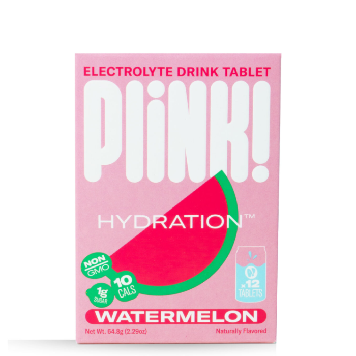 Plink! Electrolyte Drink Tablets Watermelon Flavor, Electroliti Cu Aroma De Pepene, 12 Tb Plink! Electrolyte Drink Tablets Watermelon Flavor, Electroliti Cu Aroma De Pepene, 12 Tb