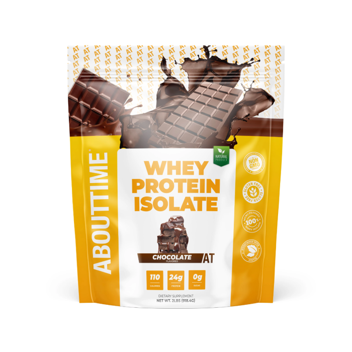 Abouttime Whey Protein Isolate, Izolat Proteic Din Zer Cu Aroma De Ciocolata, 918.4 G Abouttime Whey Protein Isolate, Izolat Proteic Din Zer Cu Aroma De Ciocolata, 918.4 G