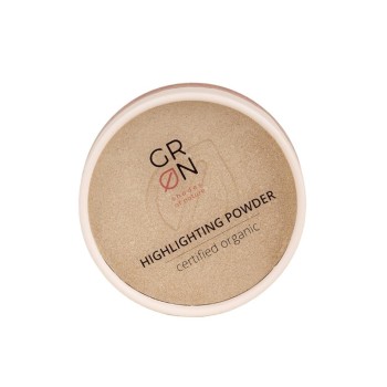 Pudra iluminatoare antioxidanta Bio Organica cu extract de magnolie Colour Cosmetics, Golden Amber (9g), GRN Shades of Nature