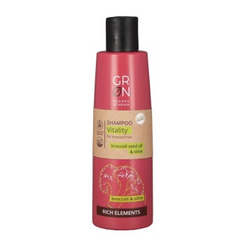 Sampon revitalizant Bio Organic Rich Elements cu ulei de masline si ulei din seminte de broccoli (250ml), GRN Shades of Nature