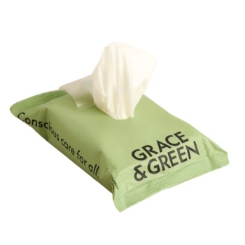 Servetele umede biodegradabile din bambus (25 buc), Grace and Green