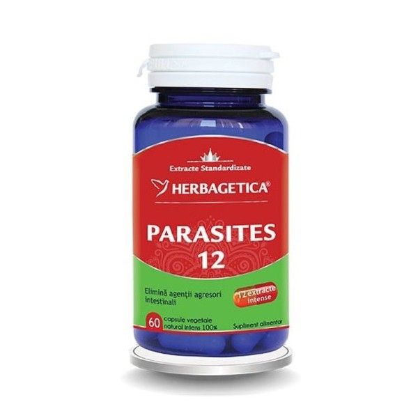 Parasites 12 Detox Forte (60 capsule), Herbagetica, Preț 41,18 Lei