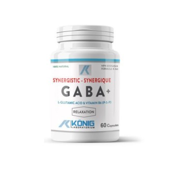 Gaba ne-sintetic cu P5P (60 capsule), Konig Laboratorium