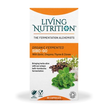 Organic Fermented SIBO GO 700 mg cu oregano, usturoi si cimbru cu efect antimicrobial (60 capsule), Living Nutrition Organic Fermented SIBO GO 700 mg cu oregano, usturoi si cimbru cu efect antimicrobial (60 capsule), Living Nutrition