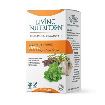 Organic Fermented SIBO GO 700 mg cu oregano, usturoi si cimbru cu efect antimicrobial (60 capsule), Living Nutrition Organic Fermented SIBO GO 700 mg cu oregano, usturoi si cimbru cu efect antimicrobial (60 capsule), Living Nutrition