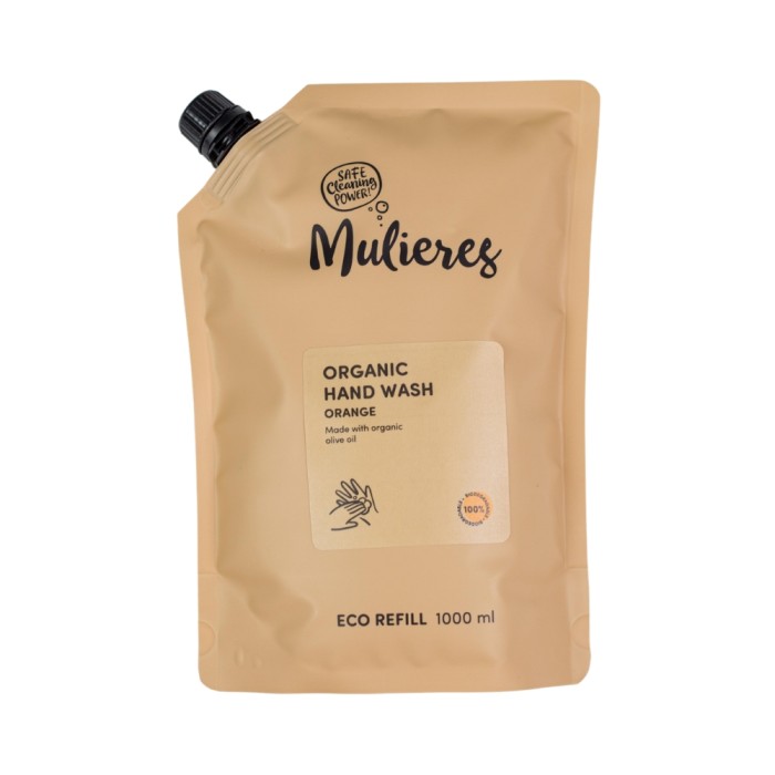 Refill Sapun lichid 100% ingrediente naturale Orange (1000 ml), Mulieres