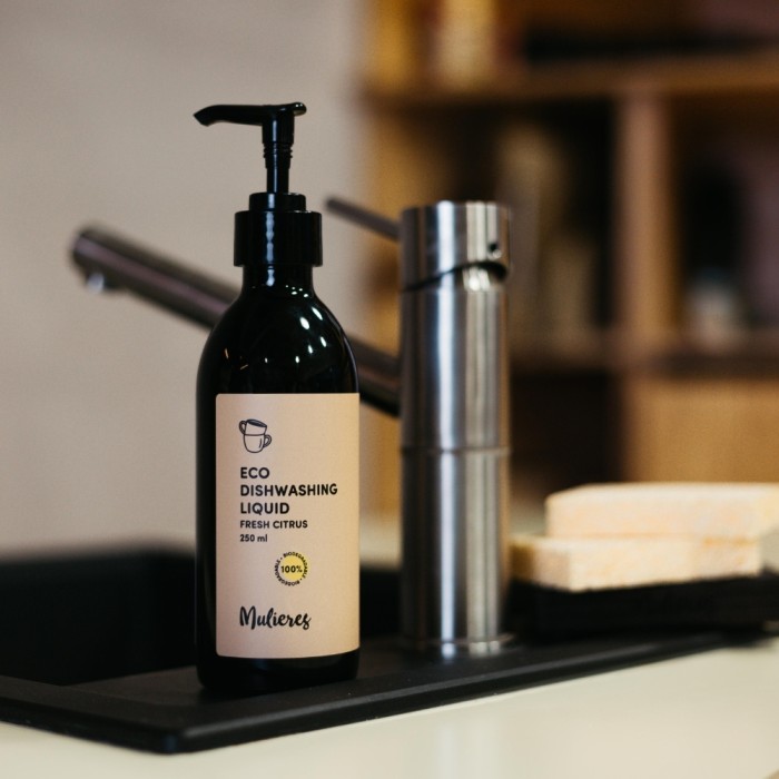 Detergent lichid vase 99.7% ingrediente naturale Fresh Citrus (250 ml), Mulieres