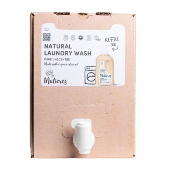 Detergent pentru rufe cu 99% ingrediente naturale fara parfum (15L), Mulieres Detergent pentru rufe cu 99% ingrediente naturale fara parfum (15L), Mulieres
