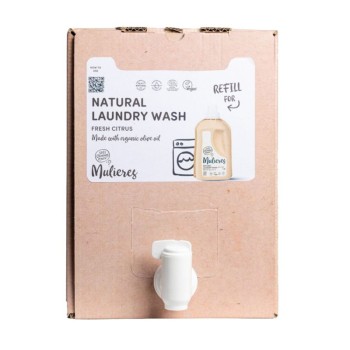 Detergent pentru rufe cu 99% ingrediente naturale Fresh Citrus (15L), Mulieres Detergent pentru rufe cu 99% ingrediente naturale Fresh Citrus (15L), Mulieres