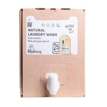 Detergent pentru rufe cu 99% ingrediente naturale Rose Garden (15L), Mulieres Detergent pentru rufe cu 99% ingrediente naturale Rose Garden (15L), Mulieres