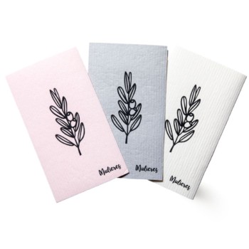 Lavete absorbante biodegradabile (3 buc), Mulieres Lavete absorbante biodegradabile (3 buc), Mulieres