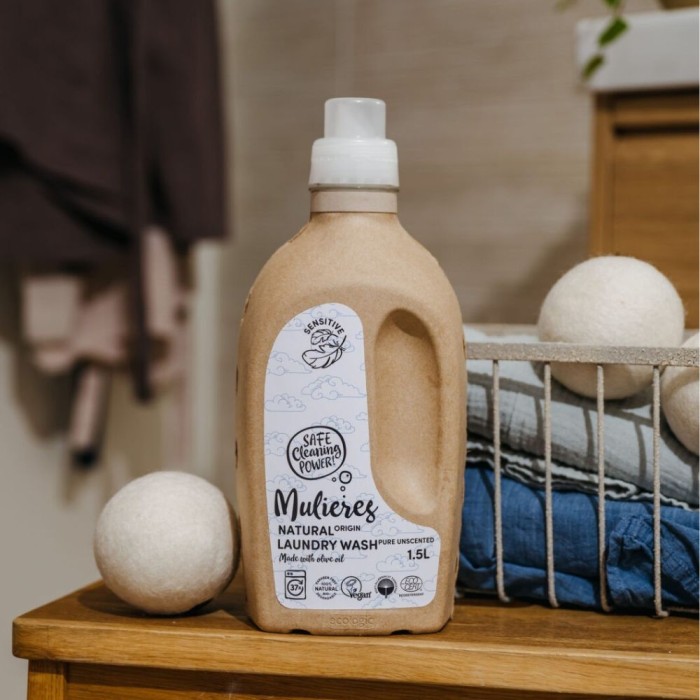 Detergent pentru rufe cu 99% ingrediente naturale fara parfum (1.5L), Mulieres de la Biom.ro. Online e mai simplu