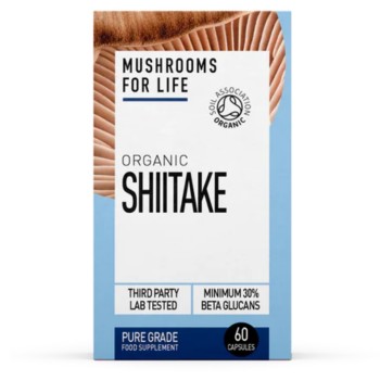Organic Shiitake 800 mg Full Spectrum (60 capsule), MushroomsForLife Organic Shiitake 800 mg Full Spectrum (60 capsule), MushroomsForLife
