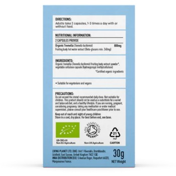 Organic Tremella Mushroom 800mg Pure Grade Extract (60 capsule), MushroomsForLife Organic Tremella Mushroom 800mg Pure Grade Extract (60 capsule), MushroomsForLife