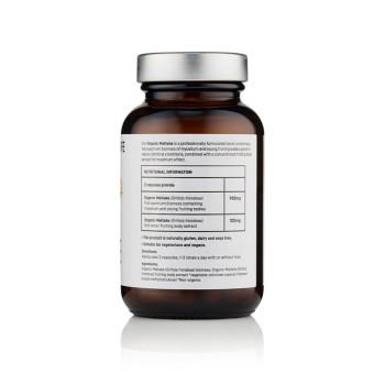 Organic Maitake 800 mg Pure Grade Extract (60 capsule), MushroomsForLife