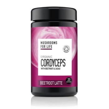 Organic Cordyceps Beetroot Latte Pure Grade Extract 130 grame (20 portii), MushroomsForLife