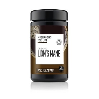 Organic Lions Mane Focus Coffee 1000mg Pure Grade Extract 75 grame (25 portii), MushroomsForLife