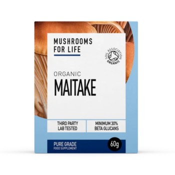Organic Maitake 1000 mg Pure Grade Extract Powder (60 grame), MushroomsForLife