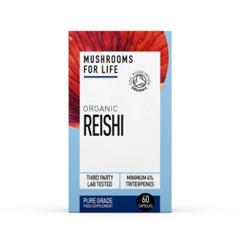 Organic Reishi 800 mg Pure Grade Extract (60 capsule), MushroomsForLife Organic Reishi 800 mg Pure Grade Extract (60 capsule), MushroomsForLife