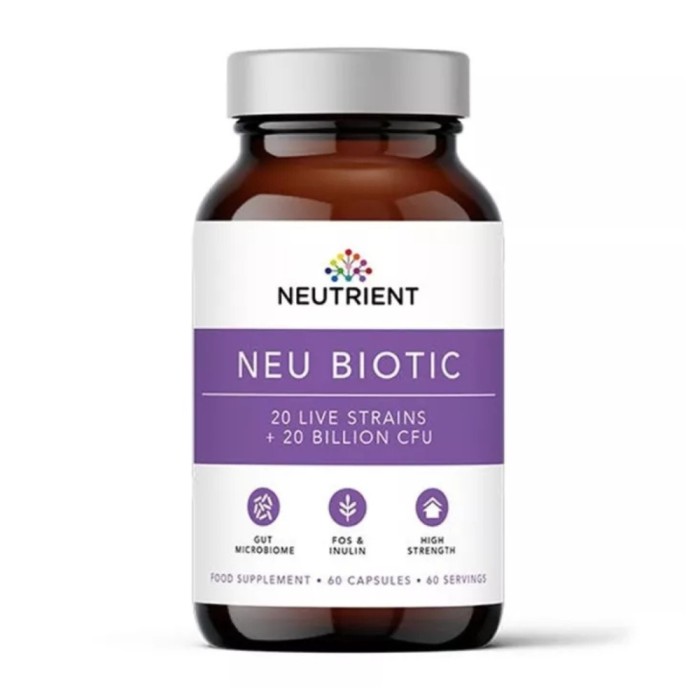 Neu Biotic Multi Strain Probiotic 20 miliarde (60 capsule), Neutrient Neu Biotic Multi Strain Probiotic 20 miliarde (60 capsule), Neutrient