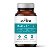 Magneziu (taurat, bisglicinat, citrat, malat, oxid)(120 capsule), Neutrient