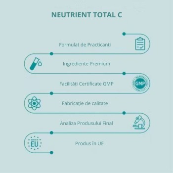 Total C Formulă avansată cu 5 tipuri de vitamina C (120 capsule), Neutrient Total C Formulă avansată cu 5 tipuri de vitamina C (120 capsule), Neutrient