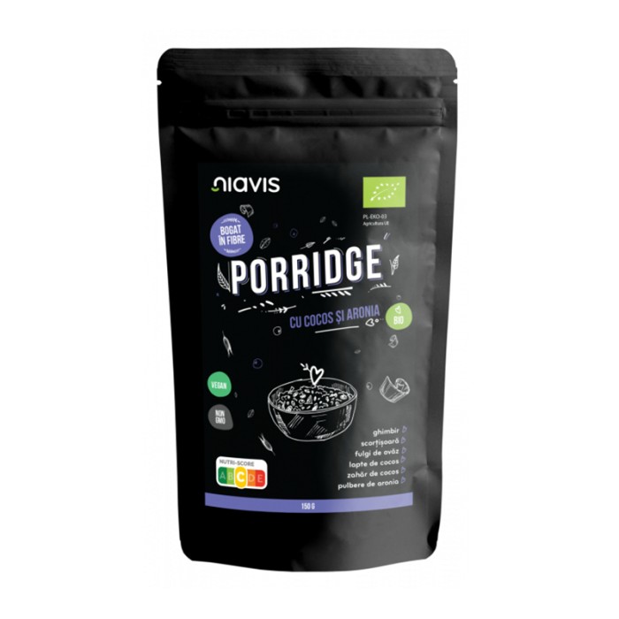 Porridge cu cocos si aronia ecologic/BIO (150 grame), Niavis de la Biom.ro. Online e mai simplu Porridge cu cocos si aronia ecologic/BIO (150 grame), Niavis de la Biom.ro. Online e mai simplu