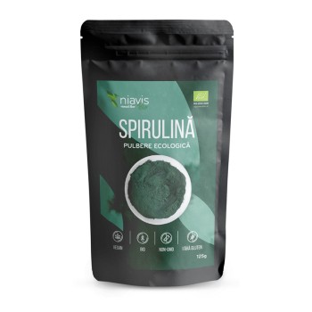 Spirulina pulbere ecologica/BIO (125 grame), Niavis Spirulina pulbere ecologica/BIO (125 grame), Niavis