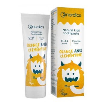 Pasta de dinti naturala pentru copii cu portocale si clementine (50 ml), Nordics Pasta de dinti naturala pentru copii cu portocale si clementine (50 ml), Nordics
