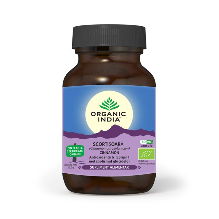 Scortisoara Zeylanicum (Ceylon) - antioxidant si glicemie (60 capsule), Organic India Scortisoara Zeylanicum (Ceylon) - antioxidant si glicemie (60 capsule), Organic India