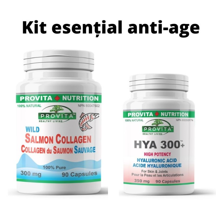 Kit esential antirid (Acid Hialuronic + Colagen), Provita Nutrition de la Biom.ro. Online e mai simplu
