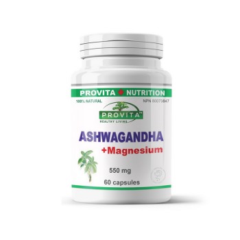 Ashwagandha cu magneziu (60 capsule), Provita Nutrition Ashwagandha cu magneziu (60 capsule), Provita Nutrition
