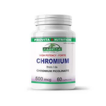 Chromium Forte 500 mcg (60 capsule), Provita Nutrition Chromium Forte 500 mcg (60 capsule), Provita Nutrition
