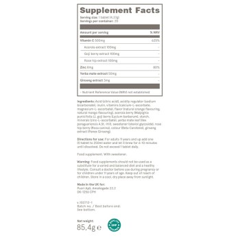 Puori C3 Vitamina C 500mg (20 comprimate efervescente), Puori Puori C3 Vitamina C 500mg (20 comprimate efervescente), Puori