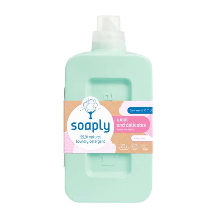 Detergent ecologic pentru lana si matase cu 99.9% ingrediente naturale Lively Lotus (1L), Soaply