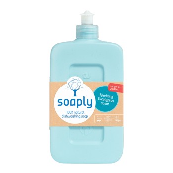Detergent ecologic pentru vase cu 100% ingrediente naturale Sparkling Eucalyptus (500ml), Soaply