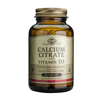 Calcium Citrate 250mg cu D3 (60 tablete), Solgar Calcium Citrate 250mg cu D3 (60 tablete), Solgar