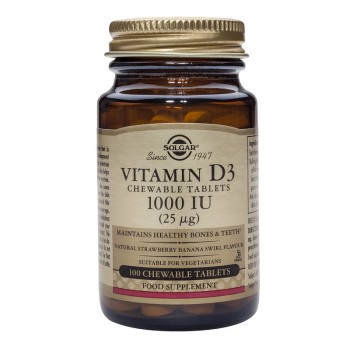 Vitamin D-3 1000IU chewable (100 tablete), Solgar Vitamin D-3 1000IU chewable (100 tablete), Solgar