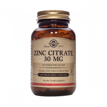 Zinc Citrate 30mg (100 tablete), Solgar
