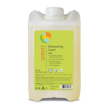 Detergent ecologic pentru spalat vase lamaie (5 litri), Sonett Detergent ecologic pentru spalat vase lamaie (5 litri), Sonett