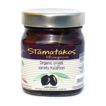 Masline Kalamata cu continut redus de sare bio (290 grame), Stamatakos Masline Kalamata cu continut redus de sare bio (290 grame), Stamatakos