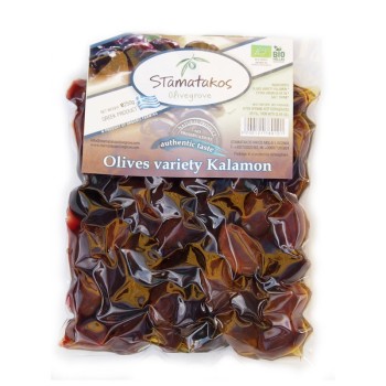 Masline Kalamata vidate bio (250 grame), Stamatakos Masline Kalamata vidate bio (250 grame), Stamatakos