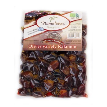 Masline Kalamata vidate marinate in otet bio (250 grame), Stamatakos Masline Kalamata vidate marinate in otet bio (250 grame), Stamatakos