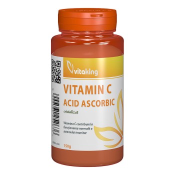 Vitamina C cristalizata (150 grame), Vitaking Vitamina C cristalizata (150 grame), Vitaking